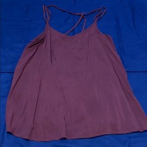 Cute strappy purple tank